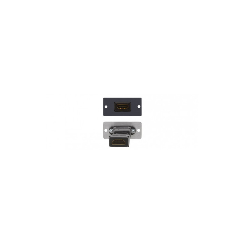 W-H(W-HDMI)(B) Black HDMI Wall Plate Insert | APLIUM