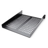 2U 22" Vented Fixed Rack Mount Shelf
