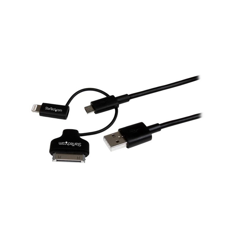 1m Lightning/Dock/Micro USB to USB Cable