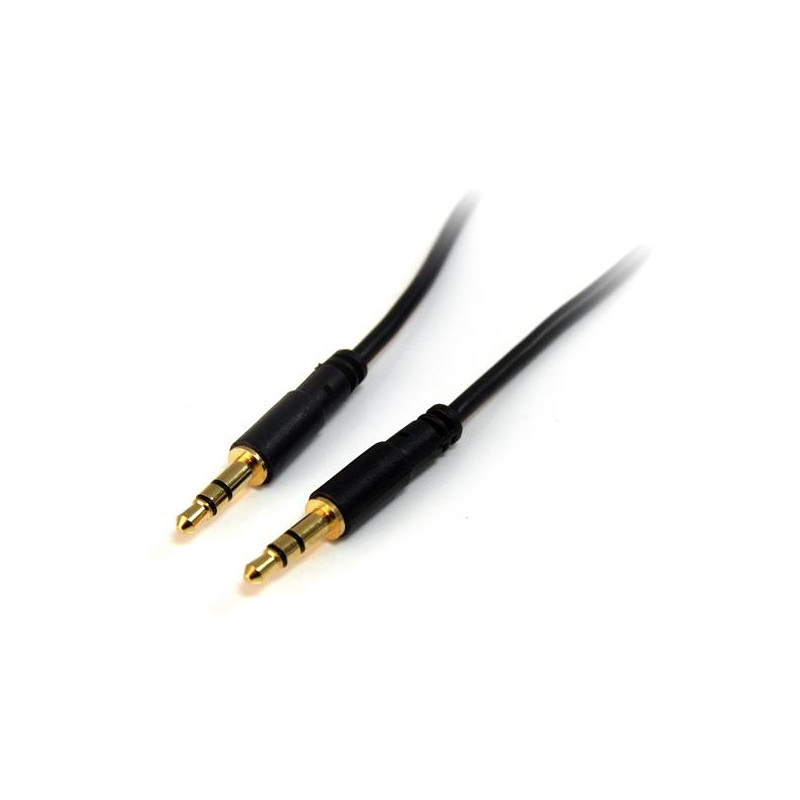 30cm Slim 3.5mm Stereo Audio Cable- M/M