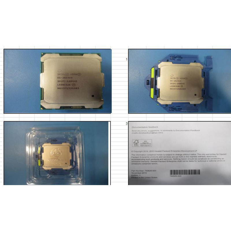 CPU BDW E5-2623 V4 4C 2.6GHZ