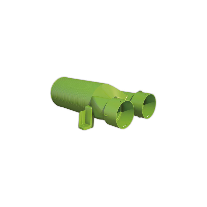 Pieza de conexion WOLF DN125 180° DN75 | APLIUM