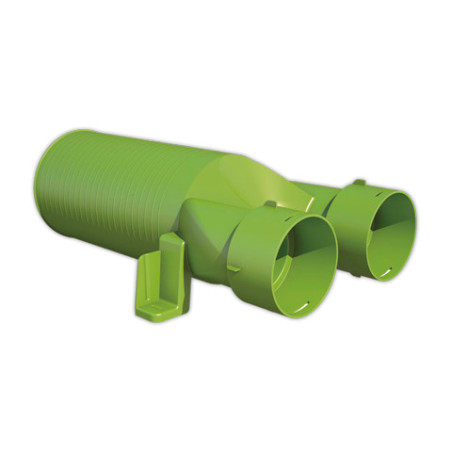 Pieza de conexion WOLF DN125 180° DN75 | APLIUM