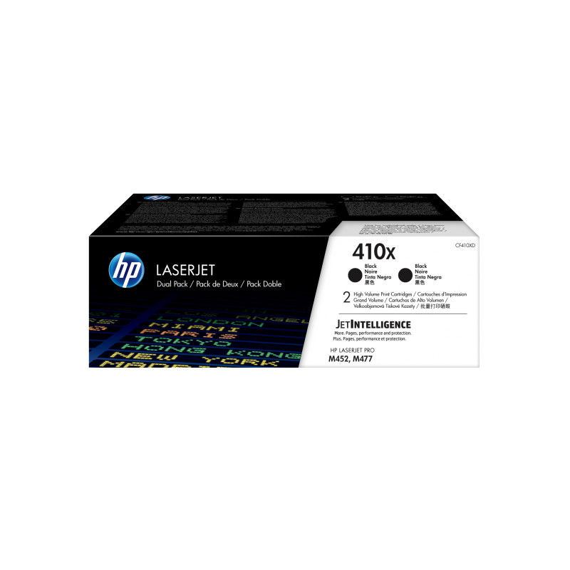 HP 410X HY Original LaserJet 2pk Black