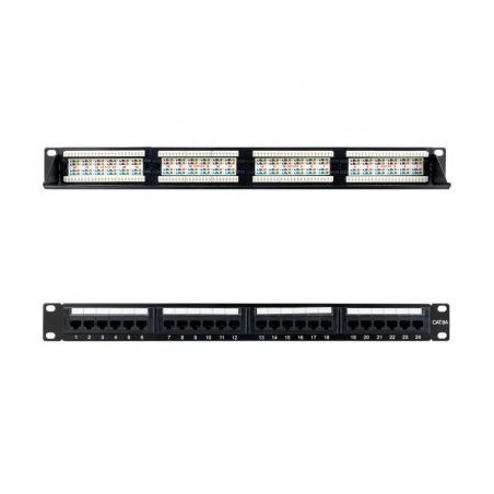 Patch Panel Nanocable 10.21.4124/ 24 Puertos/ Cat.6a/ Altura | APLIUM
