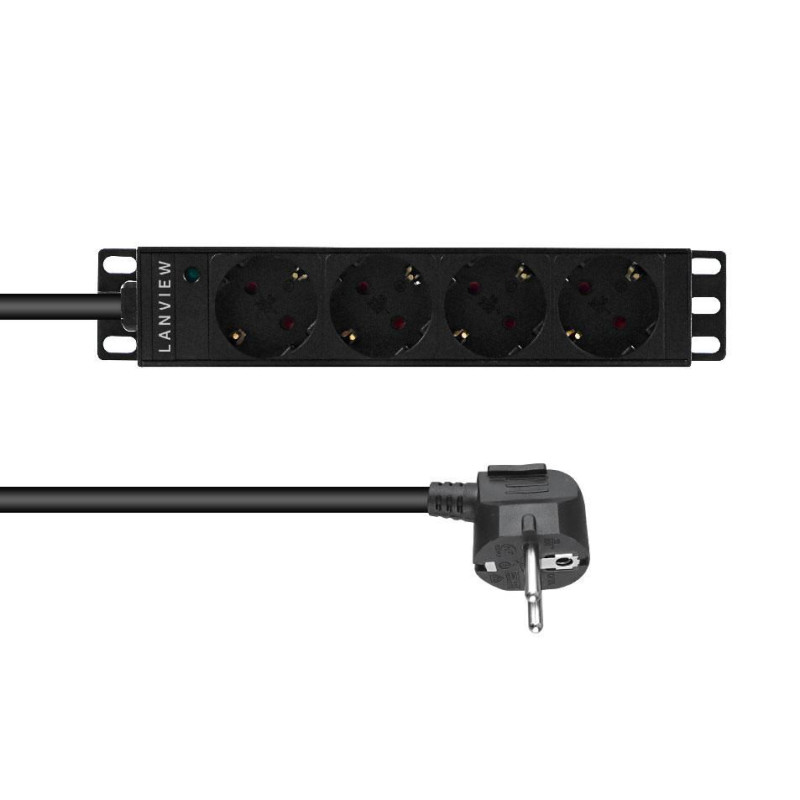 10?? 4-way Schuko outlets