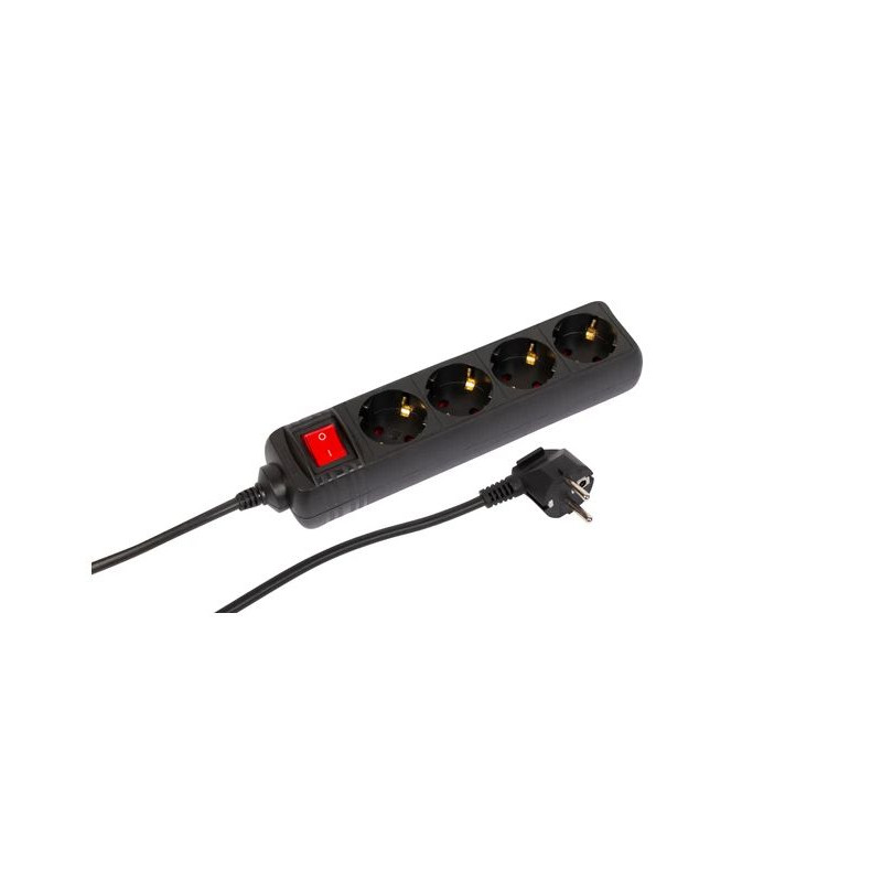 4-way Schuko Socket on/off