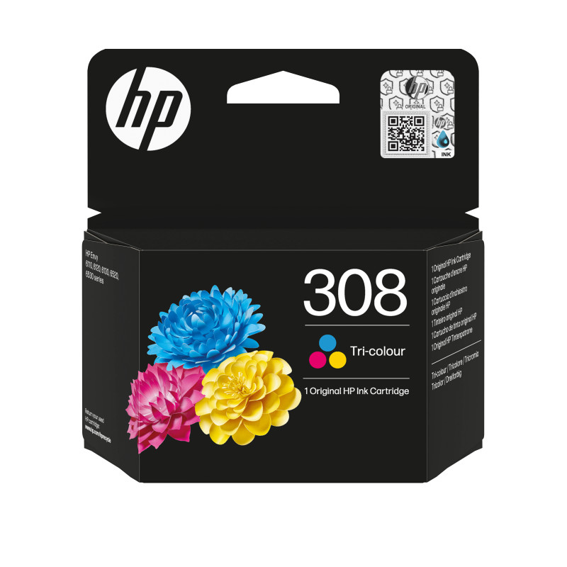 HP/Ink 308 Tri-color Original Ink Cart