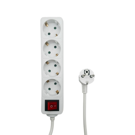 4-way Schuko Power Strip