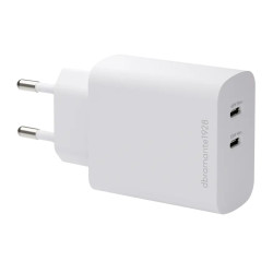 EU Wall Charger 2xUSB-C 45W WHT