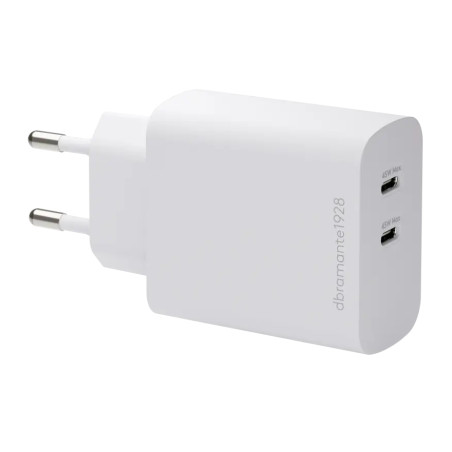 EU Wall Charger 2xUSB-C 45W WHT