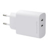 EU Wall Charger 2xUSB-C 45W WHT