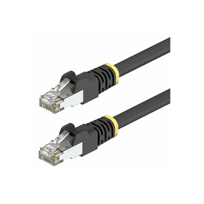 Cable Ethernet CAT6A S/FTP De Exterior Snagless 7M Negro | APLIUM
