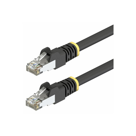 Cable Ethernet CAT6A S/FTP De Exterior Snagless 7M Negro | APLIUM