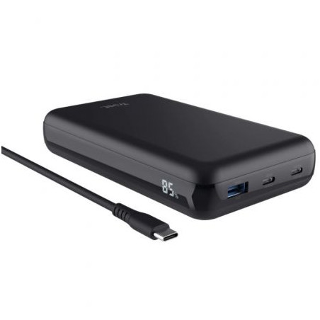 Batería Externa/Powerbank Trust Laro 20000mAh/ 100W/ Negra/ | APLIUM