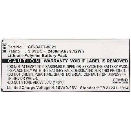 Battery 9.12Wh Li-Pol 3.8V