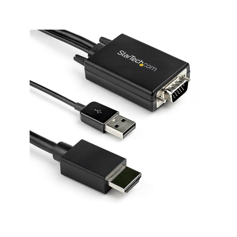 Adapter - VGA to HDMI - 2 m 6.6 ft.