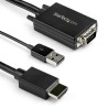 Adapter - VGA to HDMI - 2 m 6.6 ft.