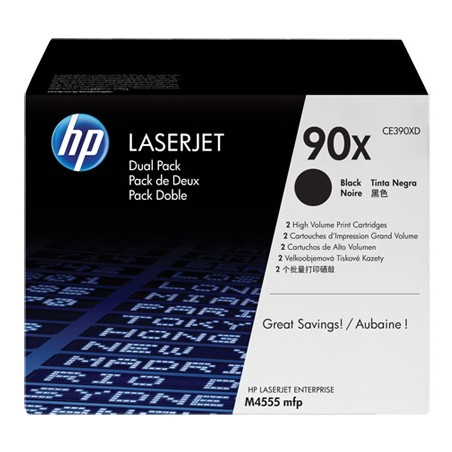K/HP 90X Black Dual Pk LJ Toner Cartrdge