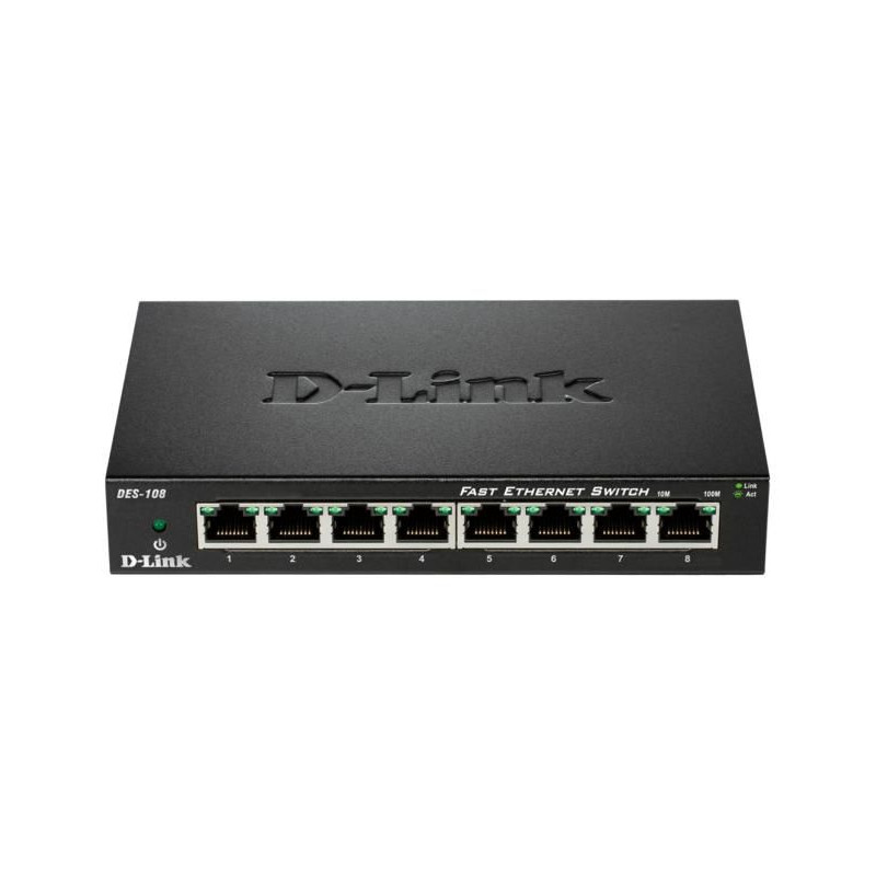 Switch D-Link DES-108 8 Puertos/ RJ-45 10/100