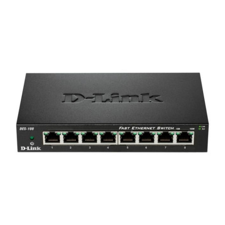 Switch D-Link DES-108 8 Puertos/ RJ-45 10/100