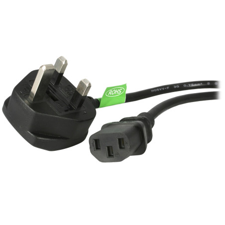 1.8m Standard UK Computer Power Cord