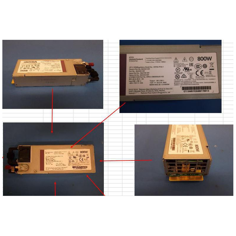 800W Hot Plug Power Supply
