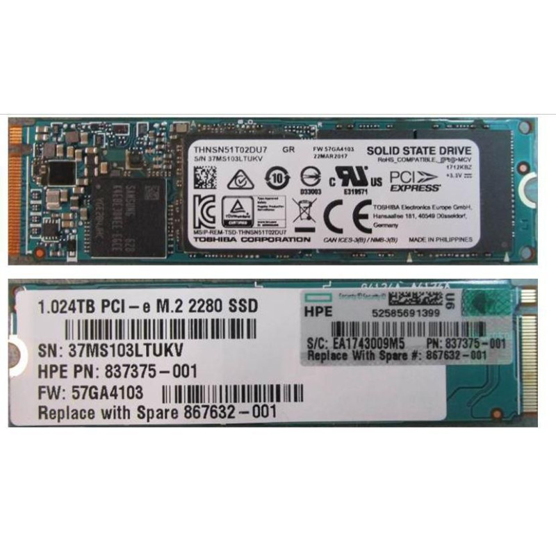 SSD 1024GB PCI-E M.2 2280