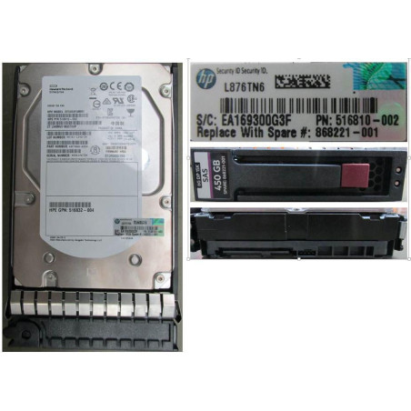 HDD Hot Plug 450GB SAS 15K