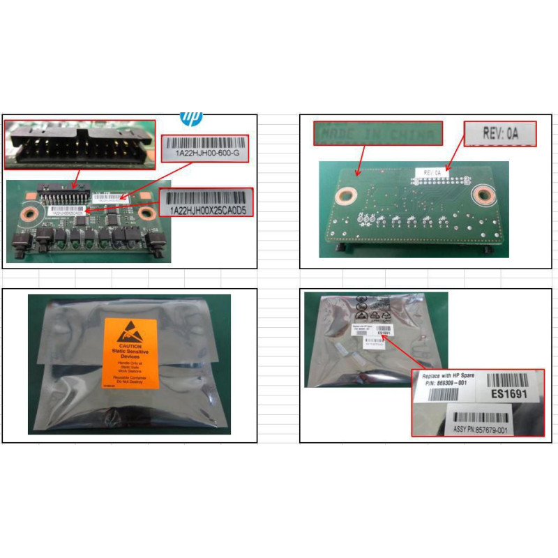 Front panel control module