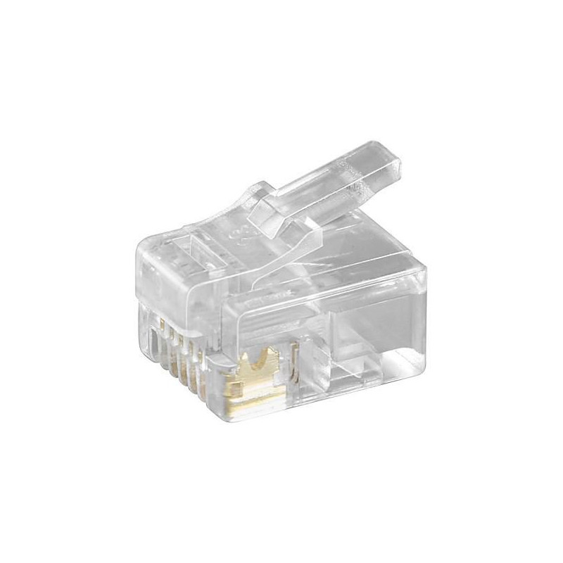 Modular Plug RJ12 6P6C, 10pcs