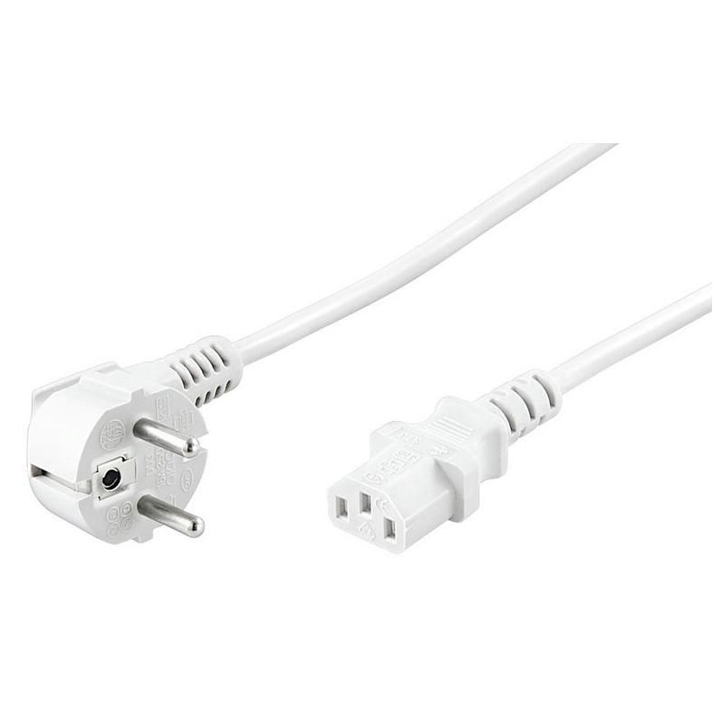 Power Cord 3m White IEC320