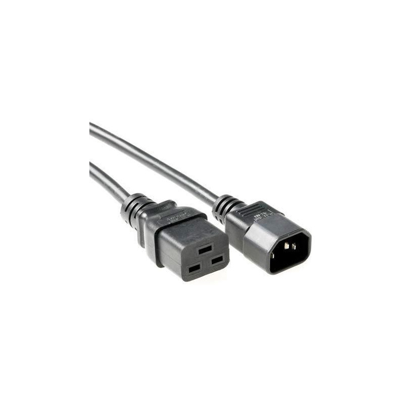 Power Cord C19-C14 0.5m Black