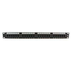 19" UTP Cat.6 patch panel, 24
