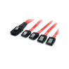 SAS Cable SFF-8087 to 4x Latching SATA
