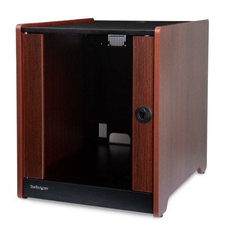 12U Office Server Cabinet w/Wood Finish