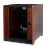 12U Office Server Cabinet w/Wood Finish