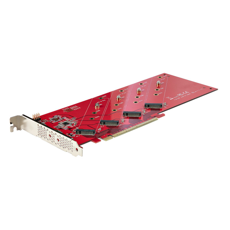 Quad M.2 PCIe Adapter for NVMe/AHCI SSD
