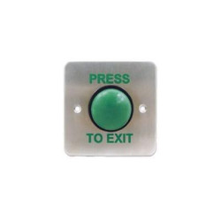 Green Dome Exit Button C/W