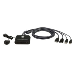 ATEN CS22HF-AT - 2-Port USB FHD HDMI Cable KVM Switch | APLIUM