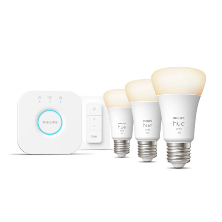 Philips Hue White - Pack de 3 bombillas