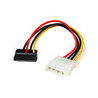 6in Molex to Left Angle SATA Adapter