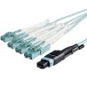 10m MTP/MPO to 4xLC/PC Fiber Cable