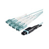 10m MTP/MPO to 4xLC/PC Fiber Cable