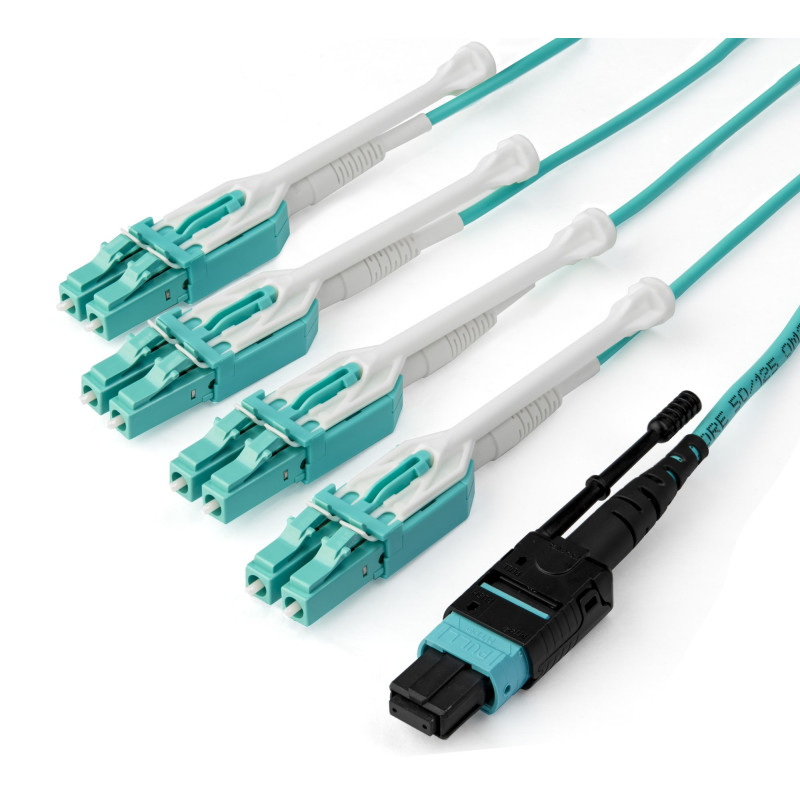 3m MTP/MPO to 4xLC/PC Fiber Cable