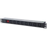 19" 1U Rackmount 8-Output