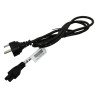 Ac Power,3 Pin,Blk,1.83M,Den
