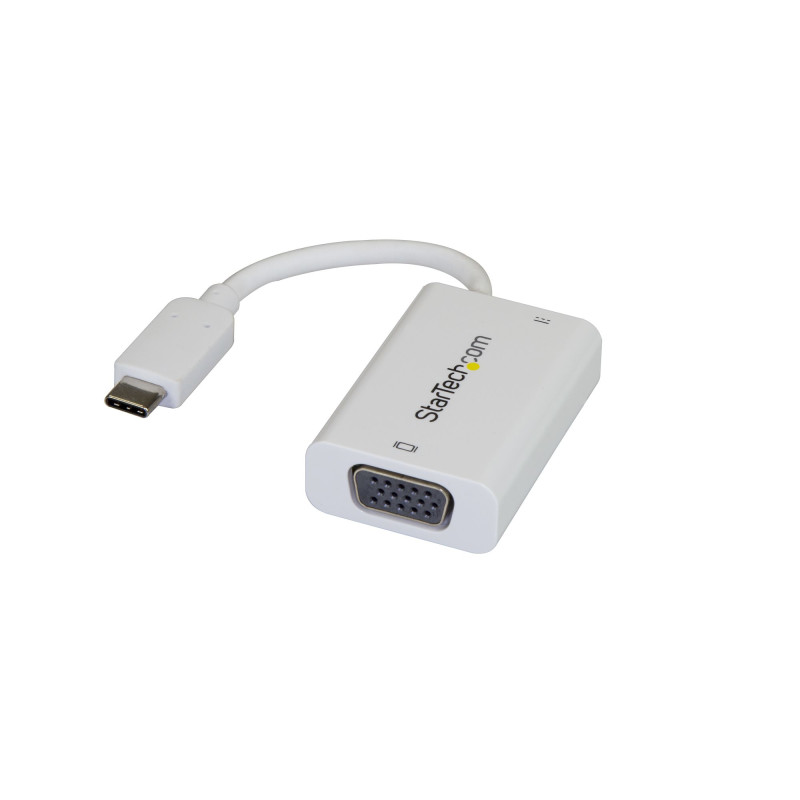 USB-C to VGA Adapter USB PD White