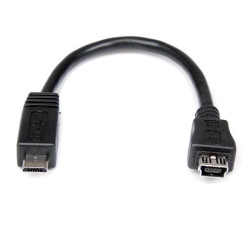 15cm Micro USB to Mini USB Adapter M/F