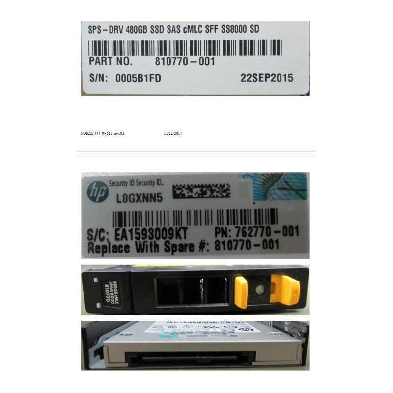 DRV 480GB SSD SAS CMLC SFF